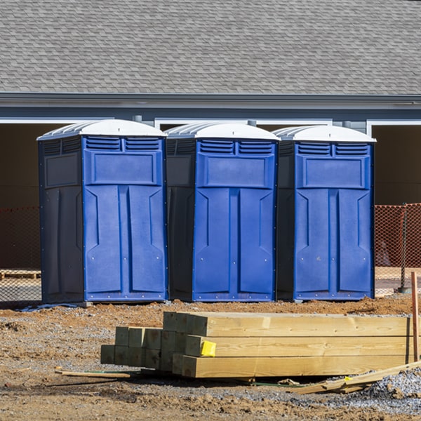 how do you dispose of waste after the portable restrooms have been emptied in Cos Cob